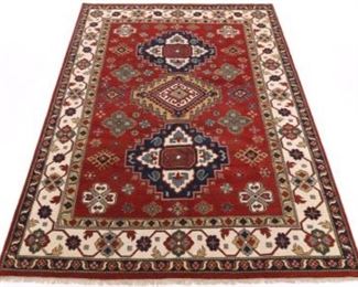 Fine Hand Knotted Kazak Carpet 