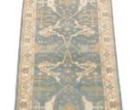 Fine Hand Knotted Oushak Carpet 