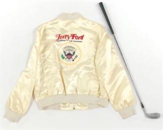 Gerald Fords Gift to Dan Rostenkowski, Golf Club and Jacket