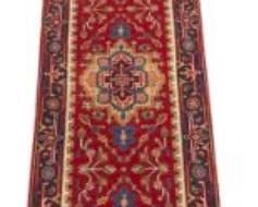 Hand Knotted Heriz Long Runner 