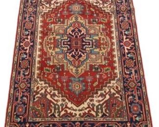 Hand Knotted Heriz Serapi Carpet 