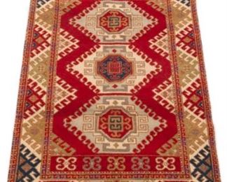 Hand Knotted Kazak Carpet 