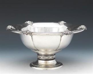 International Sterling Silver Centerpiece Bowl, ca. 19th Century 