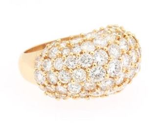 Ladies Diamond Dome Cocktail Ring 