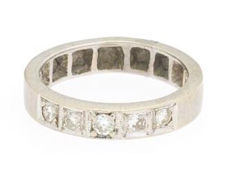 Ladies Gold and Diamond Band 