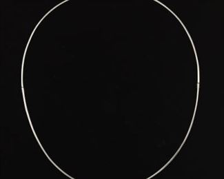 Ladies Italian Gold, Diamond and Ruby Collar Necklace 