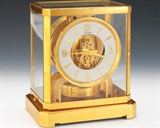 LeCoultre Atmos Brass and Glass Clock