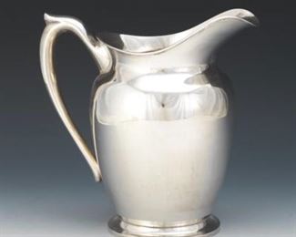 M. Fred Hirsch Co. Art Deco Sterling Silver Water Pitcher 