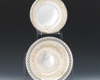 Meriden Britannia and Gorham Sterling Silver Fluted Design Bowls 