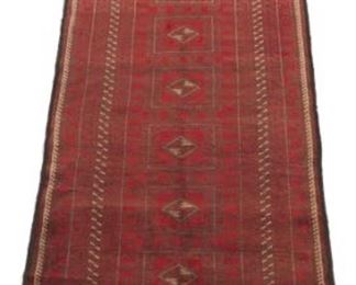 Near Antique Hand Knotted Balouch Carpet, ca. 1940s 