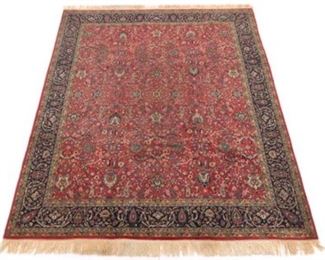 Near Antique Very Fine Hand Knotted Sivas Carpet 