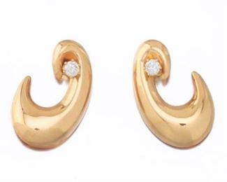 Pair of Diamond Stud Earrings with Jackets