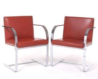 Pair of Thonet MidCentury Cantilevered Chairs
