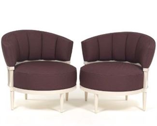 Platner  Co. Barrel Lounge Chairs