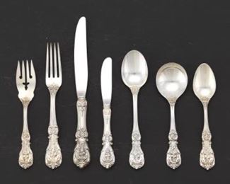 Reed  Barton Sterling Silver Tableware Service for Eight, 
