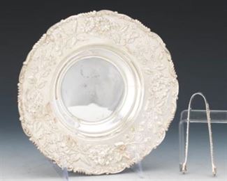 S. Kirk  Son Sterling Silver Bowl and Sugar Tongs