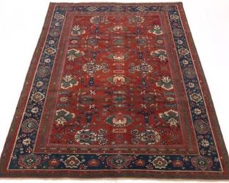 Semi Antique Very Fine Oushak Carpet ca. 1960s 