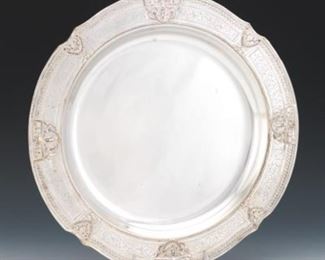 Silver Plated Ornate Tray 