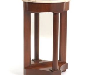 Small American Empire Mirrored Pier Table with Marble Top 