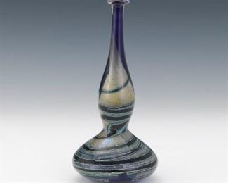 Studio Glass Bud Vase, Possibly Robert Eickholt American, Contemporary