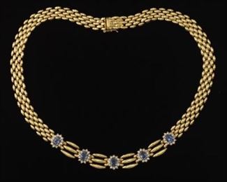 Tanzanite and Diamond Necklace 
