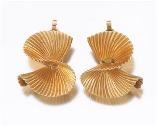 Tiffany  Co. Gold Ear Clips 