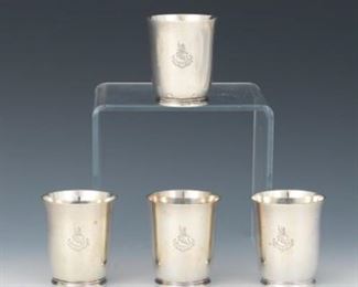 Tiffany Sterling Silver Julep Cups, Set of Four