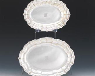 Two Frank Smith Scalloped Sterling Silver Dishes, 