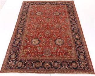 Vintage Fine Hand Knotted Tabriz Carpet