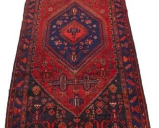 Vintage Hand Knotted Hamadan Carpet 