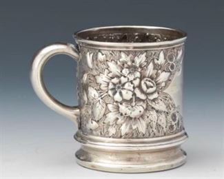 Whiting Mfg. Co. Antique Sterling Silver Baby Mug