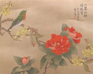 Yu Chun HandPainted Scroll