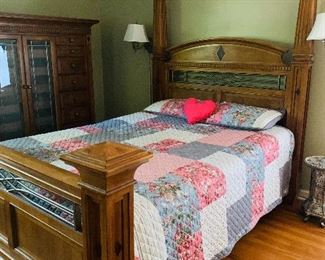 Queen Four Poster Bed by Alexander Jullian, Complete Matching Bedroom