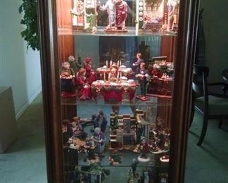 Christmas collectibles , Curio Cabinet 