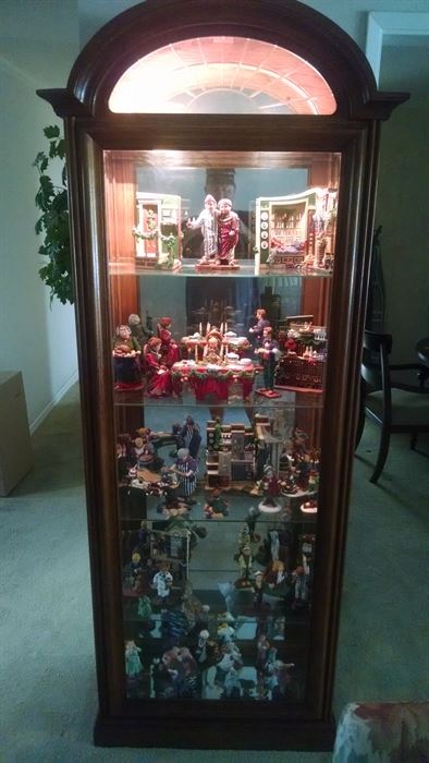Christmas collectibles , Curio Cabinet 