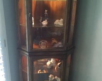 Curio Cabinet and figurines 