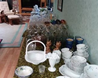 Glass ware and china 