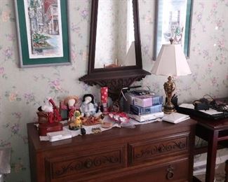 dresser and mirror 