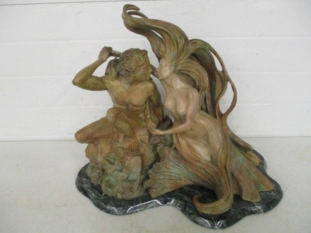 "Where The Sea Caresses The Shore" bronze by Jerry Joslin