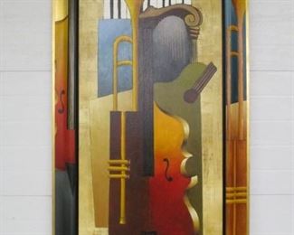 "Orchestration" oil on canvas signed Emanuel Mattini