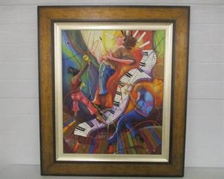 "Three Is Better Than One" Giclee on canvas signed Marcus Glenn