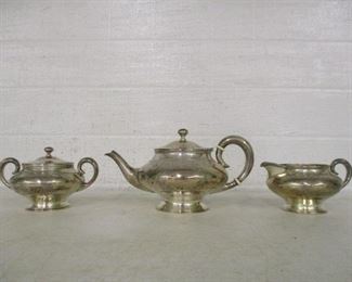 3 pc. sterling silver tea set