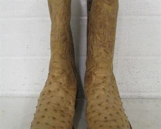 Tony Lama ostrich skin Western boots - 12B