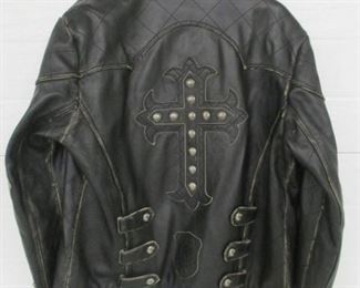 Affliction Limited Edition leather motorcycle jacket - #974 of 1400 - large