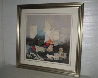 "Festival" print signed Nissan Engel - #5 of 750