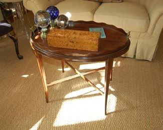 Antique English tray table