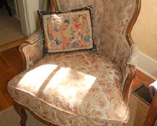 French closed-arm chair