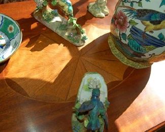Detail of drop leaf table