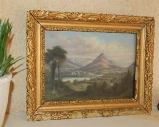 Early English landscape signed and dated