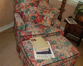 Chair with ottoman